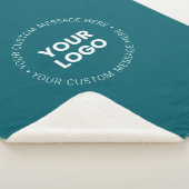 Modernes Minimalistisches Firmenlogo | Dunkles Aqu Sherpadecke (3/4)