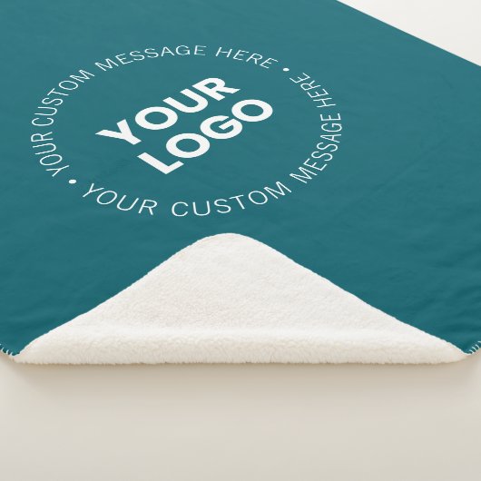 Modernes Minimalistisches Firmenlogo | Dunkles Aqu Sherpadecke (3/4)