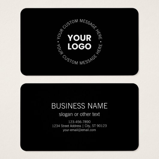 Modernes Minimalistisches Firmenlogo/jedes andere (Vorne & Hinten)