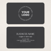 Modernes Minimalistisches Firmenlogo/jedes Bild |  (Vorne & Hinten)