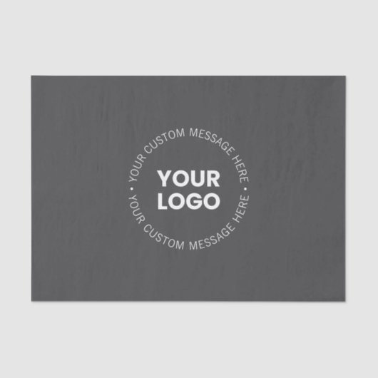 Modernes Minimalistisches Firmenlogo/jedes Bild |  Seidenpapier (Vorderseite)