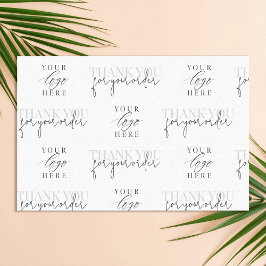 Modernes Minimalistisches Firmenlogo Vielen Dank Seidenpapier