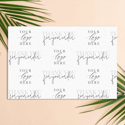 Modernes Minimalistisches Firmenlogo Vielen Dank Seidenpapier