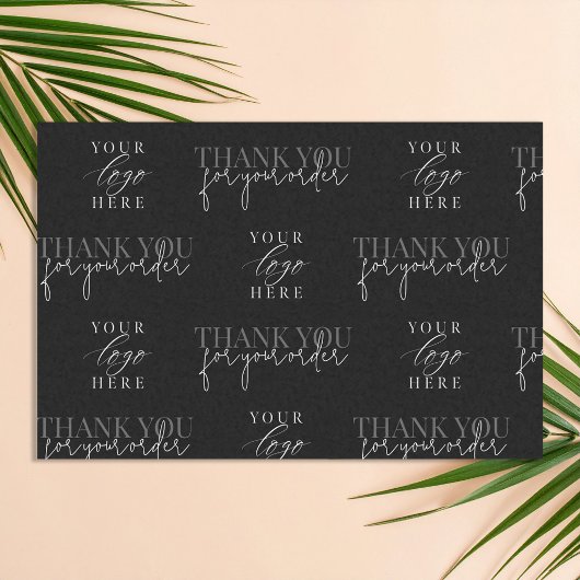 Modernes Minimalistisches Firmenlogo Vielen Dank Seidenpapier