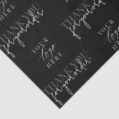 Modernes Minimalistisches Firmenlogo Vielen Dank Seidenpapier (Ausschnitt)