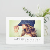 Modernes Minimalistisches Foto 30 & Fabulous Gebur (Stehend Vorderseite)