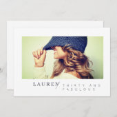 Modernes Minimalistisches Foto 30 & Fabulous Gebur (Vorne/Hinten)