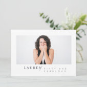 Modernes Minimalistisches Foto 50 & Fabulous Gebur (Stehend Vorderseite)