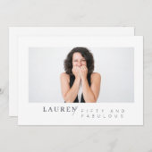 Modernes Minimalistisches Foto 50 & Fabulous Gebur (Vorne/Hinten)