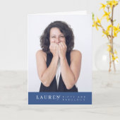 Modernes Minimalistisches Foto 50 & Fabulous Gebur Karte (Gelbe Blume)