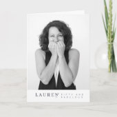 Modernes Minimalistisches Foto 50 & Fabulous Gebur Karte (Vorderseite)