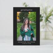 Modernes Minimalistisches Foto | Ankündigung des A (Stehend Vorderseite)