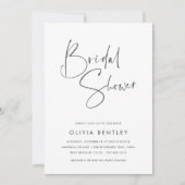 Modernes Minimalistisches Foto-Brautparty Einladung (Vorderseite)