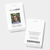 Modernes Minimalistisches Foto-Card-Logo für benut Ausweis (Vorder- & Rückseite)