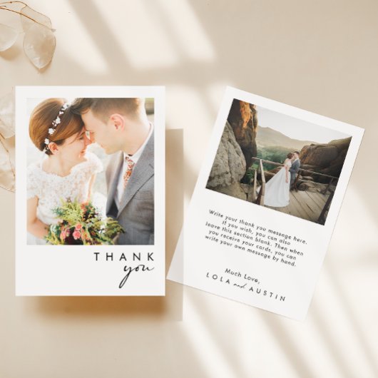 Modernes Minimalistisches Foto dank Karte