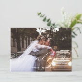 Modernes minimalistisches Foto Dankeschön Karte (Stehend Vorderseite)