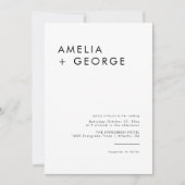 Modernes Minimalistisches Foto Einladung (Vorderseite)