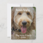 modernes Minimalistisches Foto Feiertagskarte (Vorderseite)