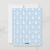 modernes Minimalistisches Foto Feiertagskarte (Rückseite)