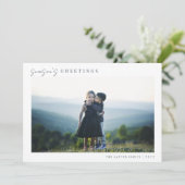 Modernes Minimalistisches Foto Feiertagskarte (Stehend Vorderseite)