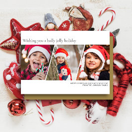 Modernes Minimalistisches Foto Feiertagskarte