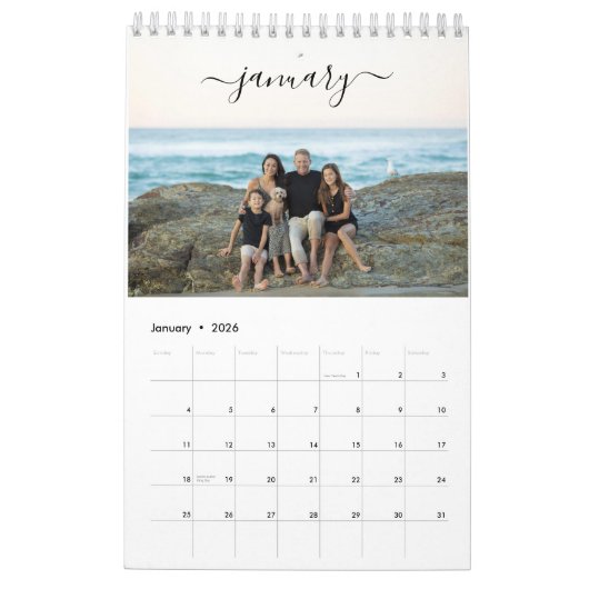 Modernes Minimalistisches Foto für 2023-Kunden Kalender (Jan 2026)