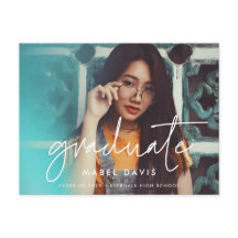 Modernes minimalistisches Foto für Abschluss