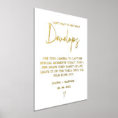 Modernes minimalistisches Foto für die Hochzeitsbe Foliendrucke (Ablage )