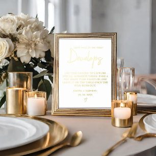 Modernes minimalistisches Foto für die Hochzeitsbe Foliendrucke