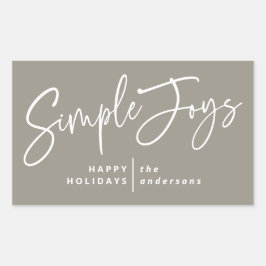 Modernes, minimalistisches Foto für Drehbuchreisen Rechteckiger Aufkleber