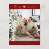 Modernes Minimalistisches Foto für Familien, Burgu Postkarte (Vorderseite)