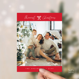 Modernes Minimalistisches Foto für Familien, Thema Postkarte