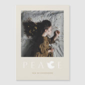 Modernes, Minimalistisches Foto für Friedenstauben Magneteinladung (Vorderseite)