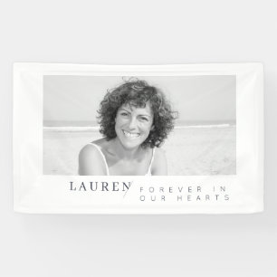 Modernes Minimalistisches Foto für immer im Herze Banner