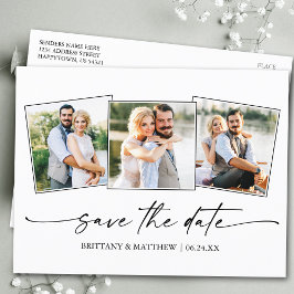 Modernes Minimalistisches Foto für InkScript 3 Sav Postkarte