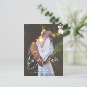 Modernes, minimalistisches Foto für Urlaub Postkarte (Stehend Vorderseite)