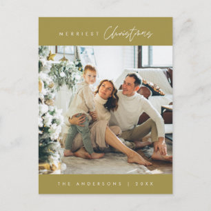 Modernes, Minimalistisches Foto für Weihnachten Postkarte