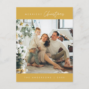 Modernes, Minimalistisches Foto für Weihnachten Postkarte