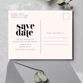 Modernes Minimalistisches Foto Hochzeit rettet das Ankündigungspostkarte