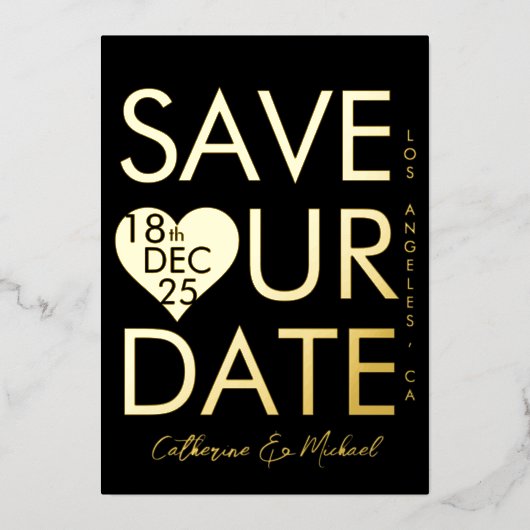 Modernes, Minimalistisches Foto im Stil der Social Folieneinladung (Vorderseite)