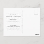 Modernes Minimalistisches Foto in Aquarellfarben ä Postkarte (Rückseite)