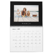 Modernes Minimalistisches Foto Kalender (Mär 2027)
