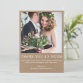 Modernes Minimalistisches Foto macht so viel Dankeskarte (Stehend Vorderseite)