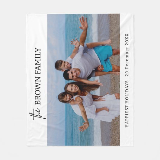 Modernes, Minimalistisches Foto mit benutzerdefini Fleecedecke (Vorderseite)