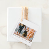 Modernes, Minimalistisches Foto mit benutzerdefini Geschenkanhänger (Beispiel)