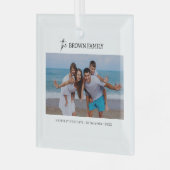 Modernes, Minimalistisches Foto mit benutzerdefini Ornament Aus Glas (Vorderseite links)