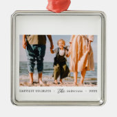 Modernes, Minimalistisches Foto mit benutzerdefini Ornament Aus Metall (Vorne)