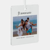 Modernes, Minimalistisches Foto mit benutzerdefini Ornament Aus Metall (Vorderseite Rechts)