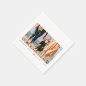 Modernes, Minimalistisches Foto mit benutzerdefini Serviette (Ecke)