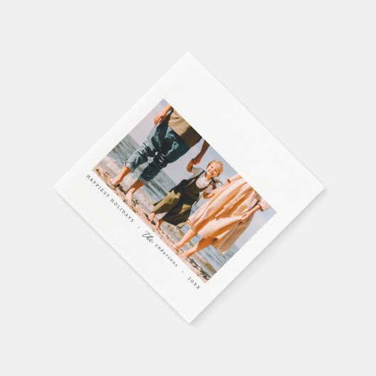 Modernes, Minimalistisches Foto mit benutzerdefini Serviette (Ecke)